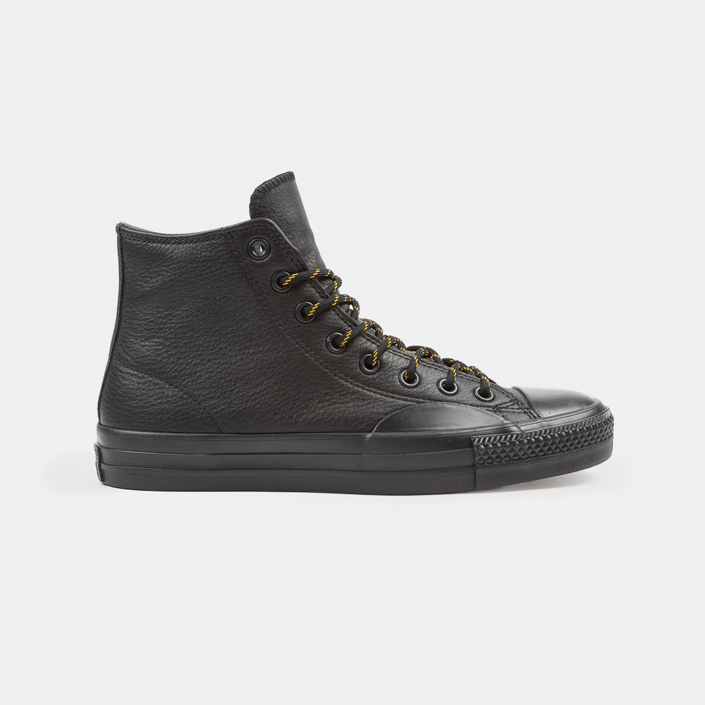 Converse Cons Black Leather CTAS Hi Pro Skate Shoes