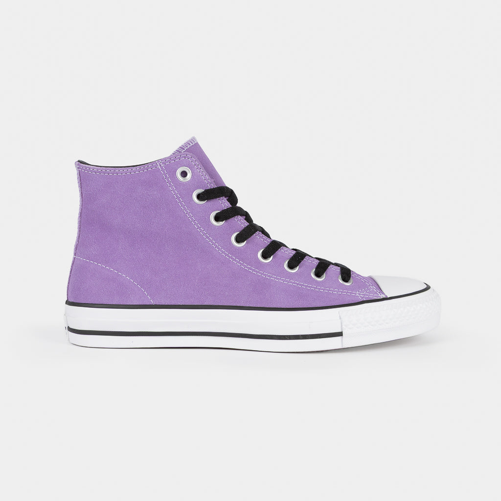 Converse Cons Lilac Suede CTAS Hi Pro Skate Shoes