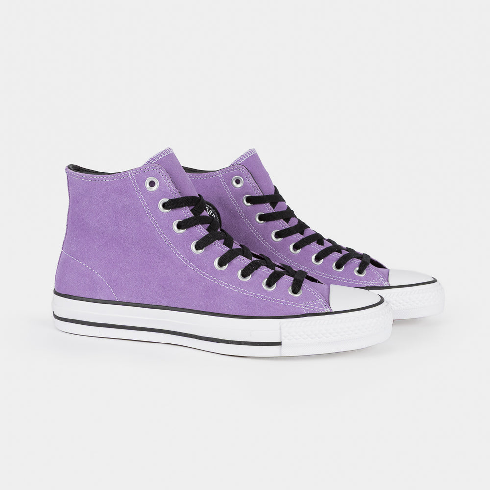 Converse Cons Lilac Suede CTAS Hi Pro Skate Shoes