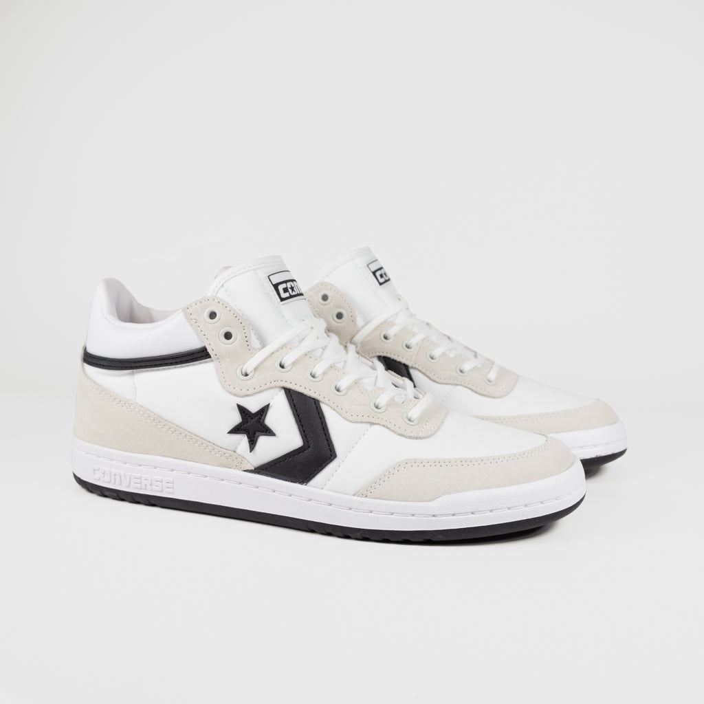 Converse Cons White And Black Fastbreak Pro Mid Shoes