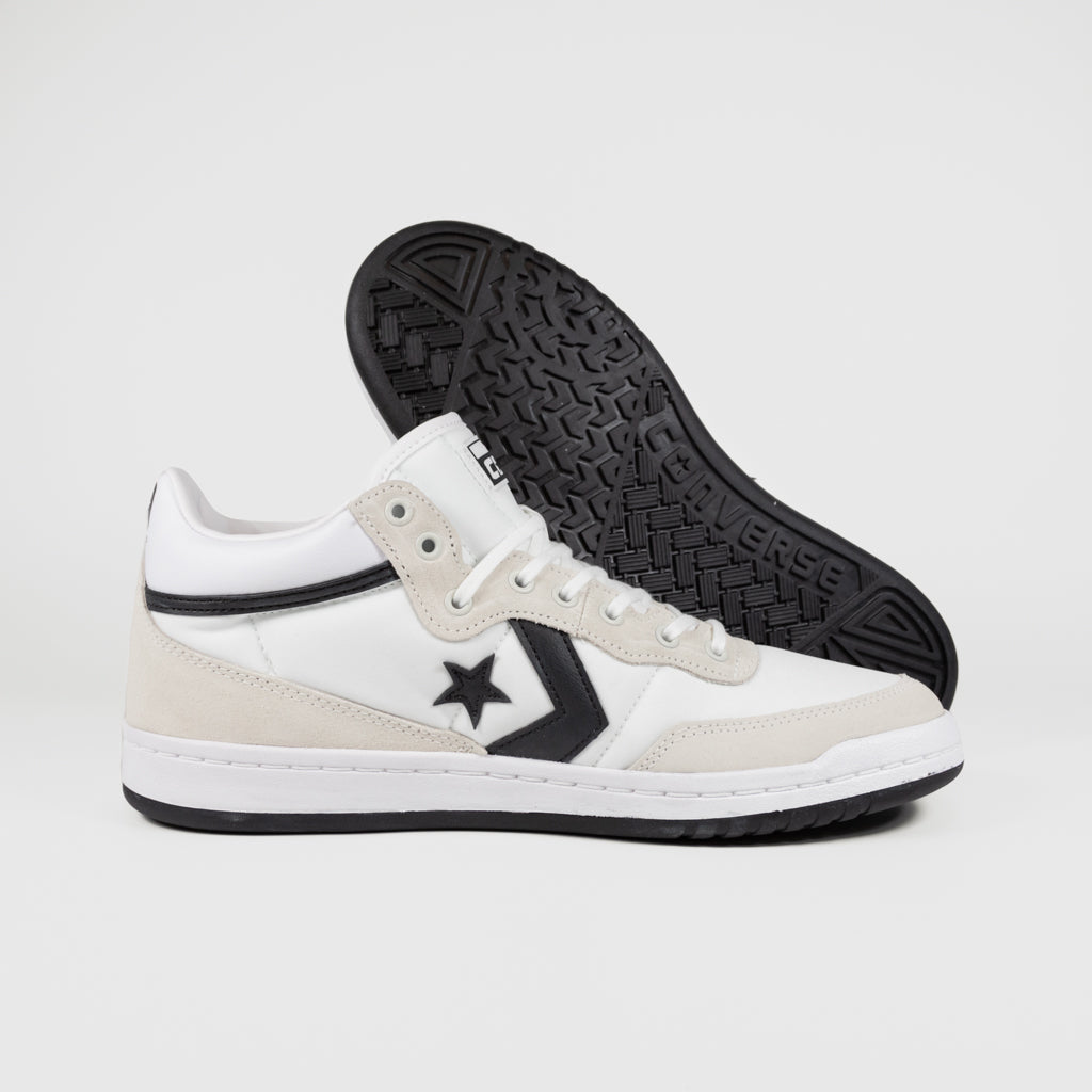 Converse Cons White And Black Fastbreak Pro Mid Shoes