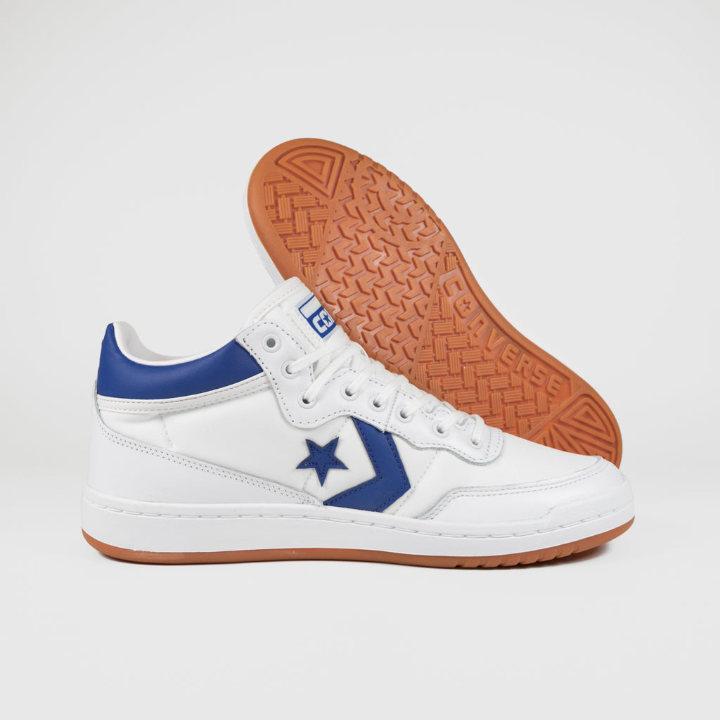 Converse Cons White And Blue Fastbreak Pro Mid Shoes