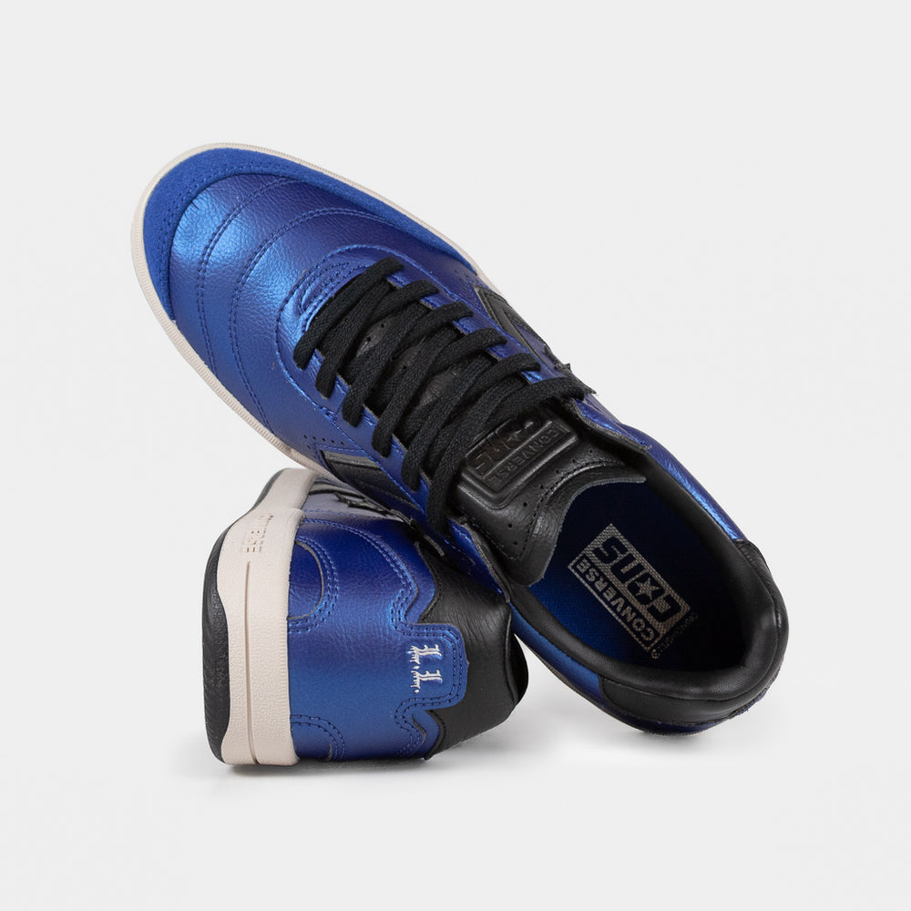 Converse Cons Shiny Blue Leather Louie Lopez 2 OX Shoes