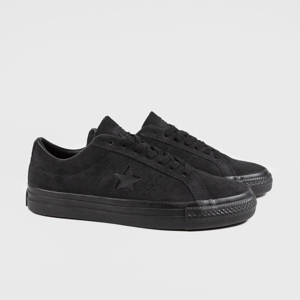 Converse Cons - One Star Pro OX Shoes - Black / Black / Black Converse Cons - One Star Pro OX Shoes - Black / Black / Black