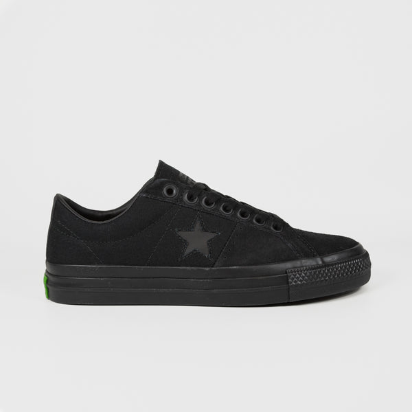 Converse Cons - One Star Pro Ox Sean Greene Shoes - Black / Sap Green
