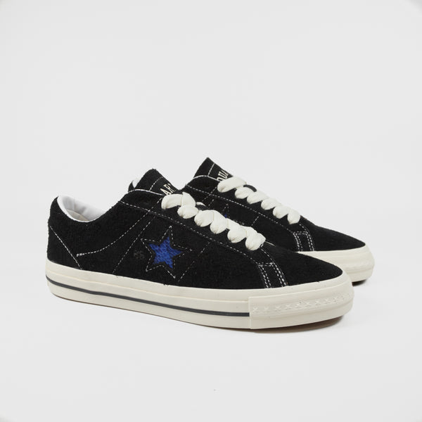 Converse Cons - Quartersnacks One Star Pro Ox Shoes - Black / Egret / Hyper Blue