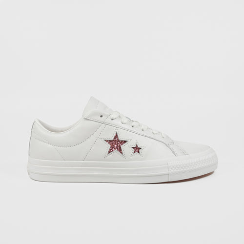 Converse Cons - Turnstile One Star Pro Ox Shoes - White / Pink / White