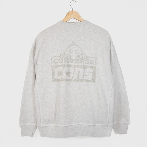 Converse Cons - Welcome Skate Store Gold Standard Crewneck Sweatshirt - Ash Grey