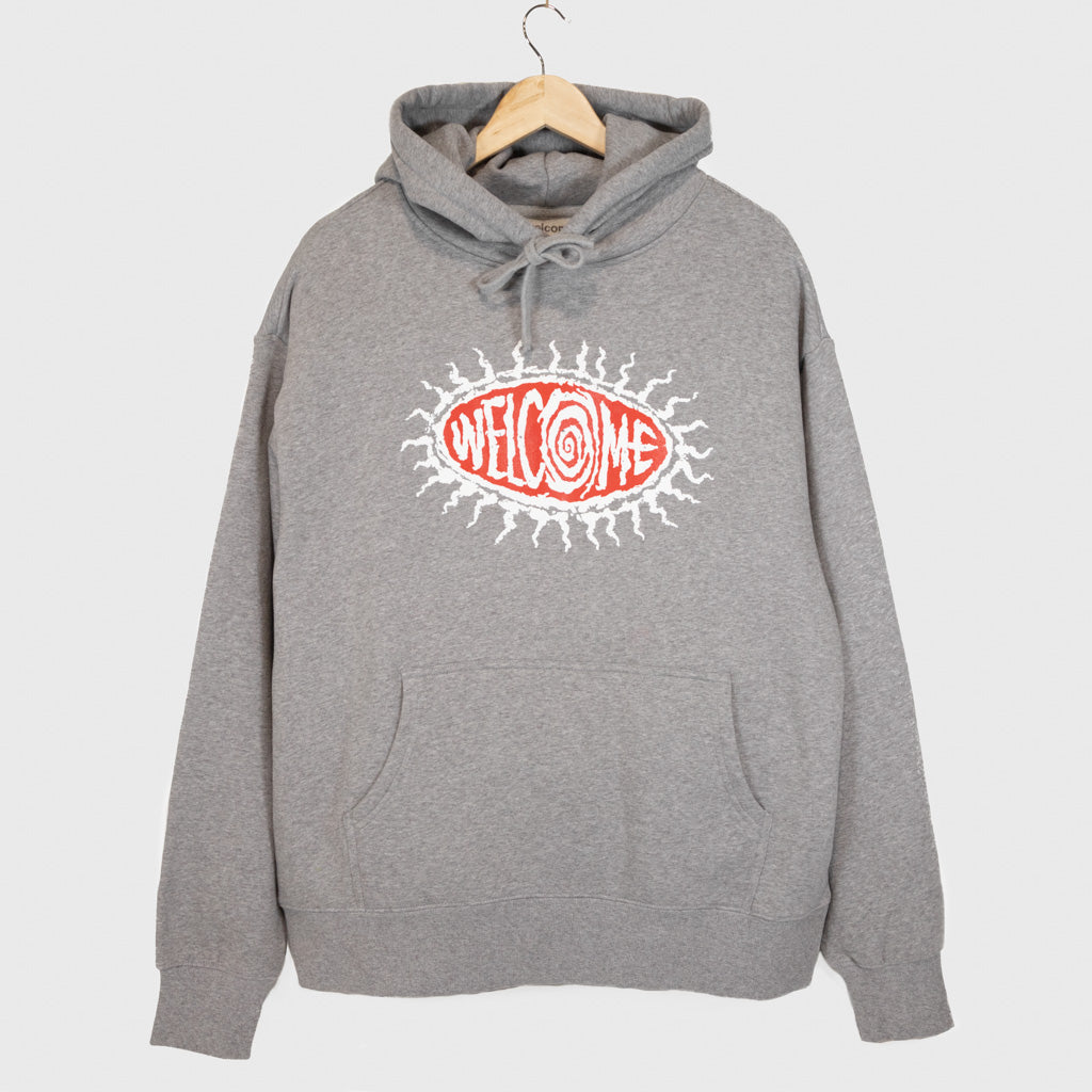 Welcome Skate Store Courtney Grey Heather Pullover Hooded Sweatshirt