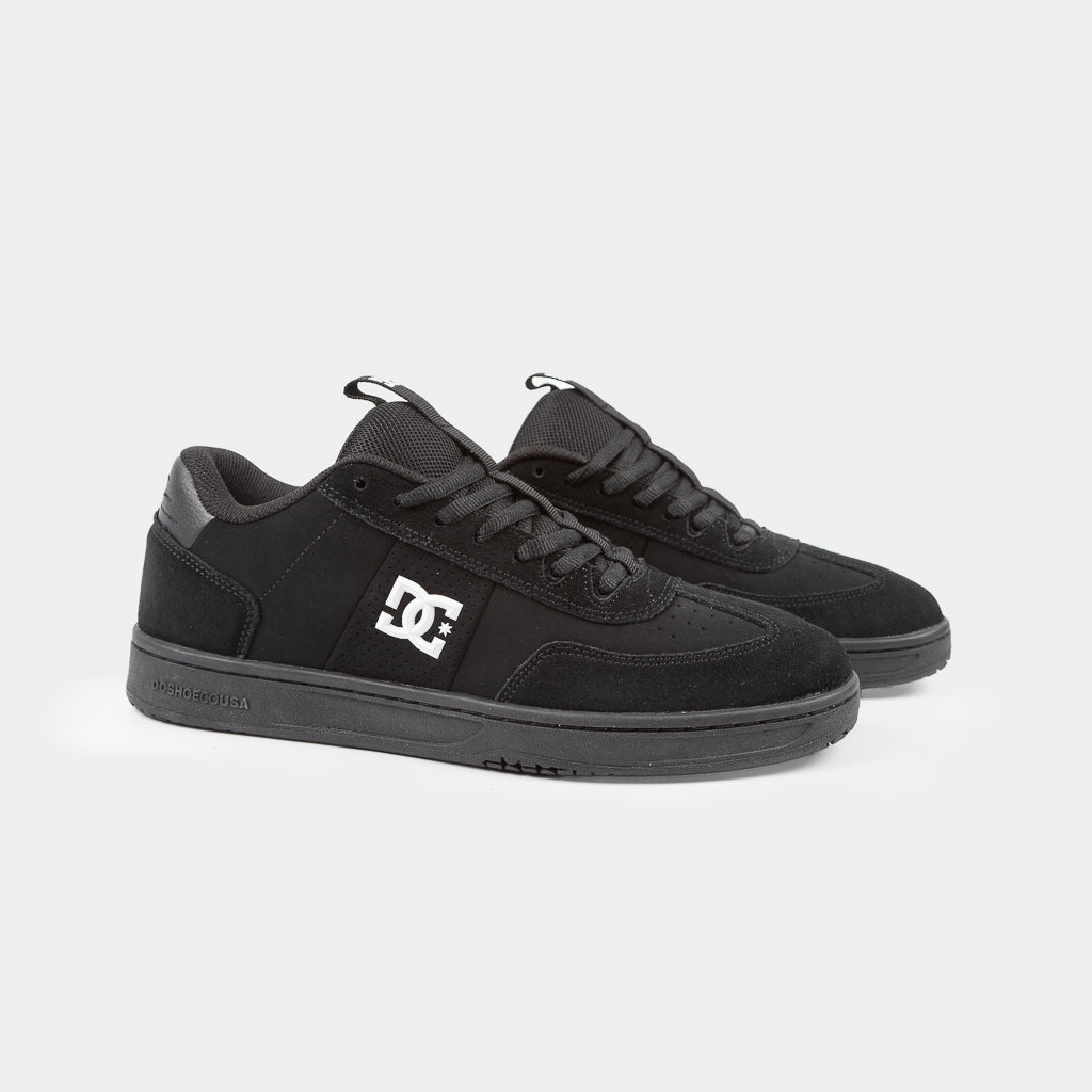 DC Shoes All Black Nubuck and Suede Astrix S Skate Shoes