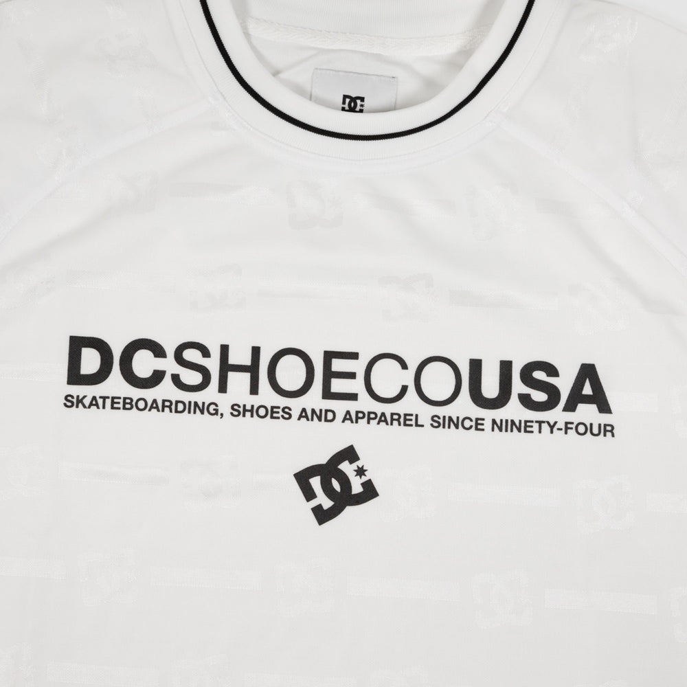 DC Shoes White And Black DC Supertour Jersey Front Print