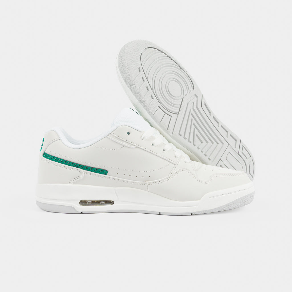 White And Green Nubuck DC Jeare Skate Shoes
