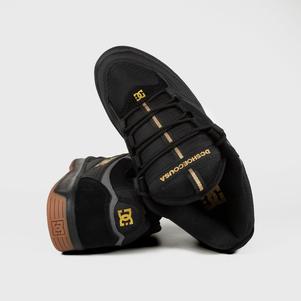 DC Shoes Black And Gold Kalynx Zero Shoes