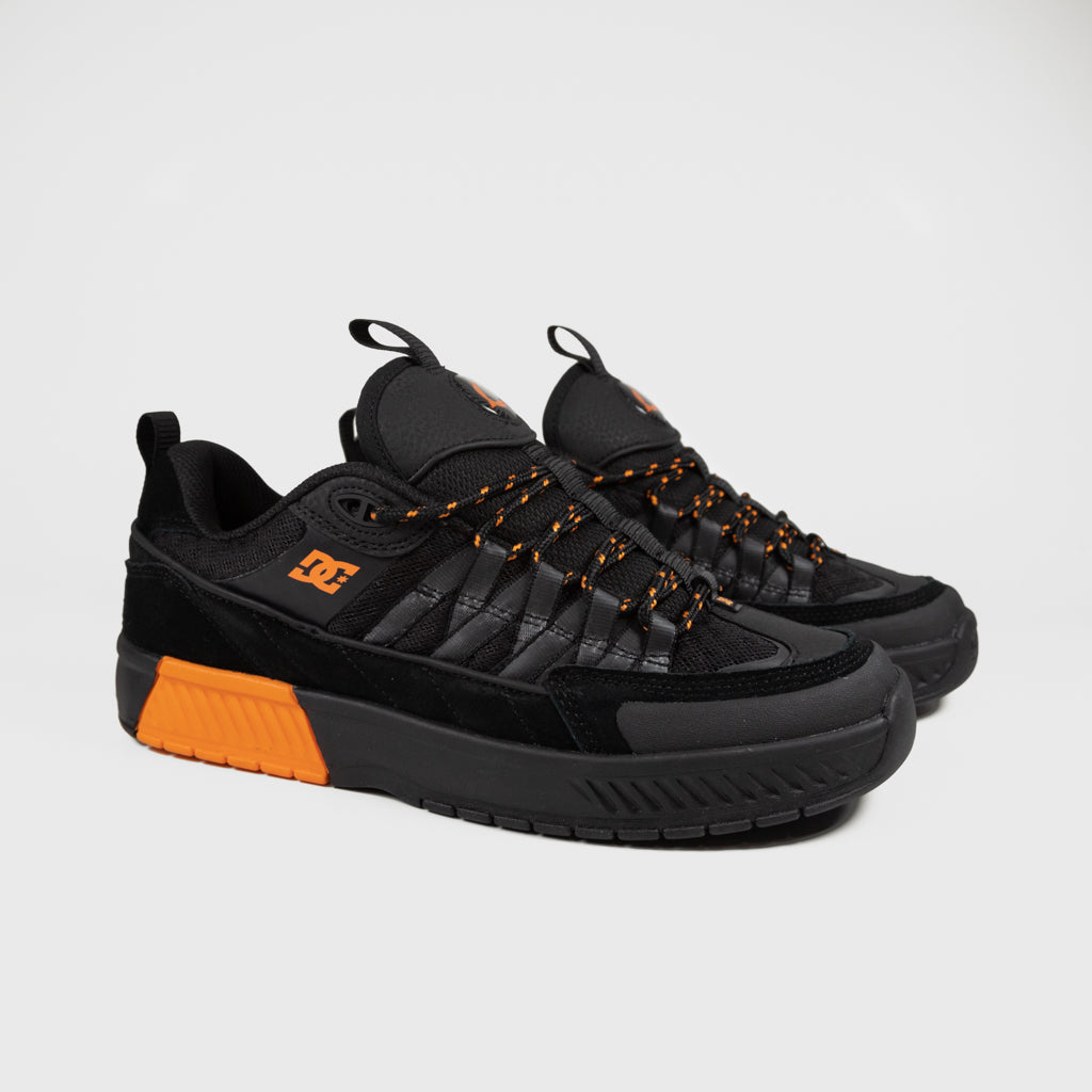 DC Shoes - Lucien Shoes - Black / Black / Orange | Welcome Skate Store