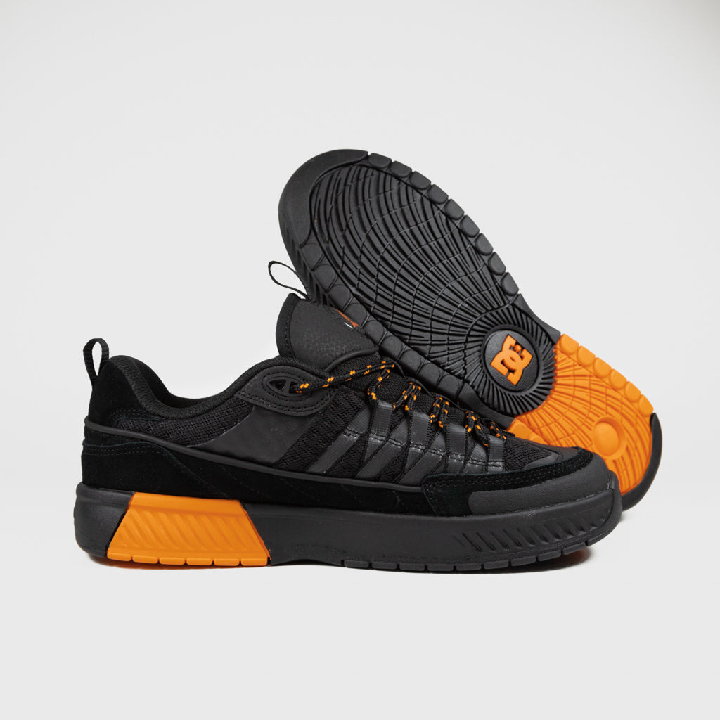 DC Shoes - Lucien Shoes - Black / Black / Orange | Welcome Skate Store