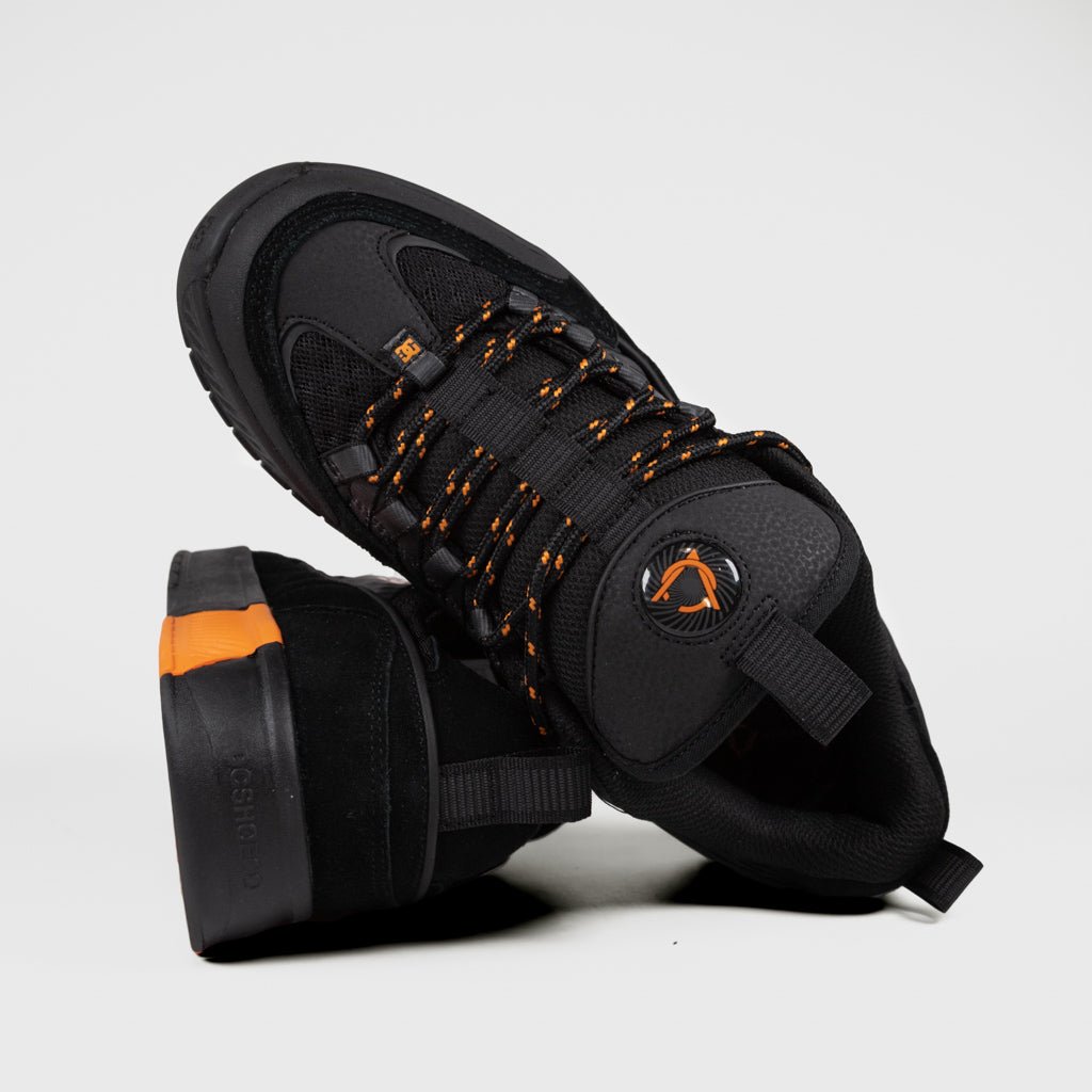 DC Shoes - Lucien Shoes - Black / Black / Orange | Welcome Skate Store