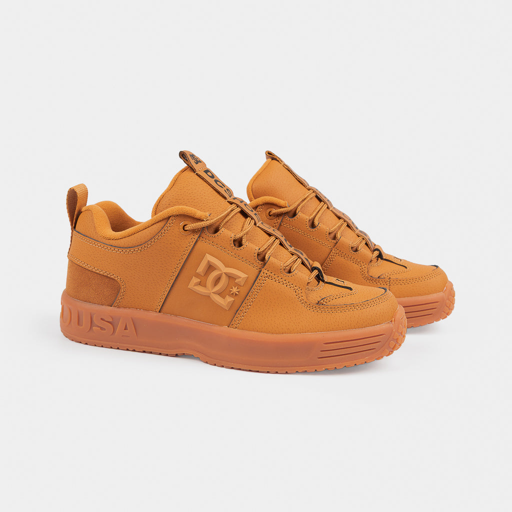 DC Shoes Wheat Leather Lynx OG Skate Shoes With A Gum Sole
