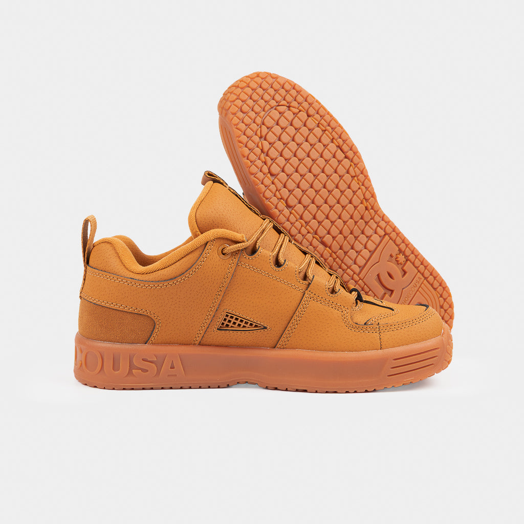 DC Shoes Wheat Leather Lynx OG Skate Shoes With A Gum Sole