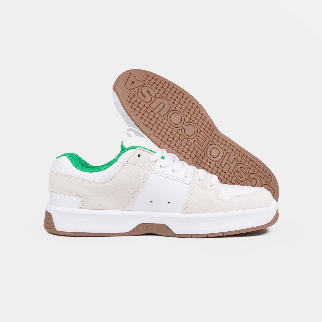 DC Shoes White And Green Lynx Zero Shoes