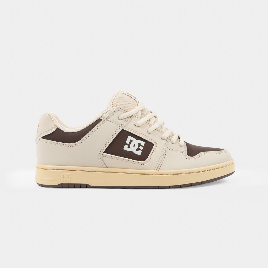 DC Shoes Oatmeal Tan And Brown Leather Manteca 4 Skate Shoes