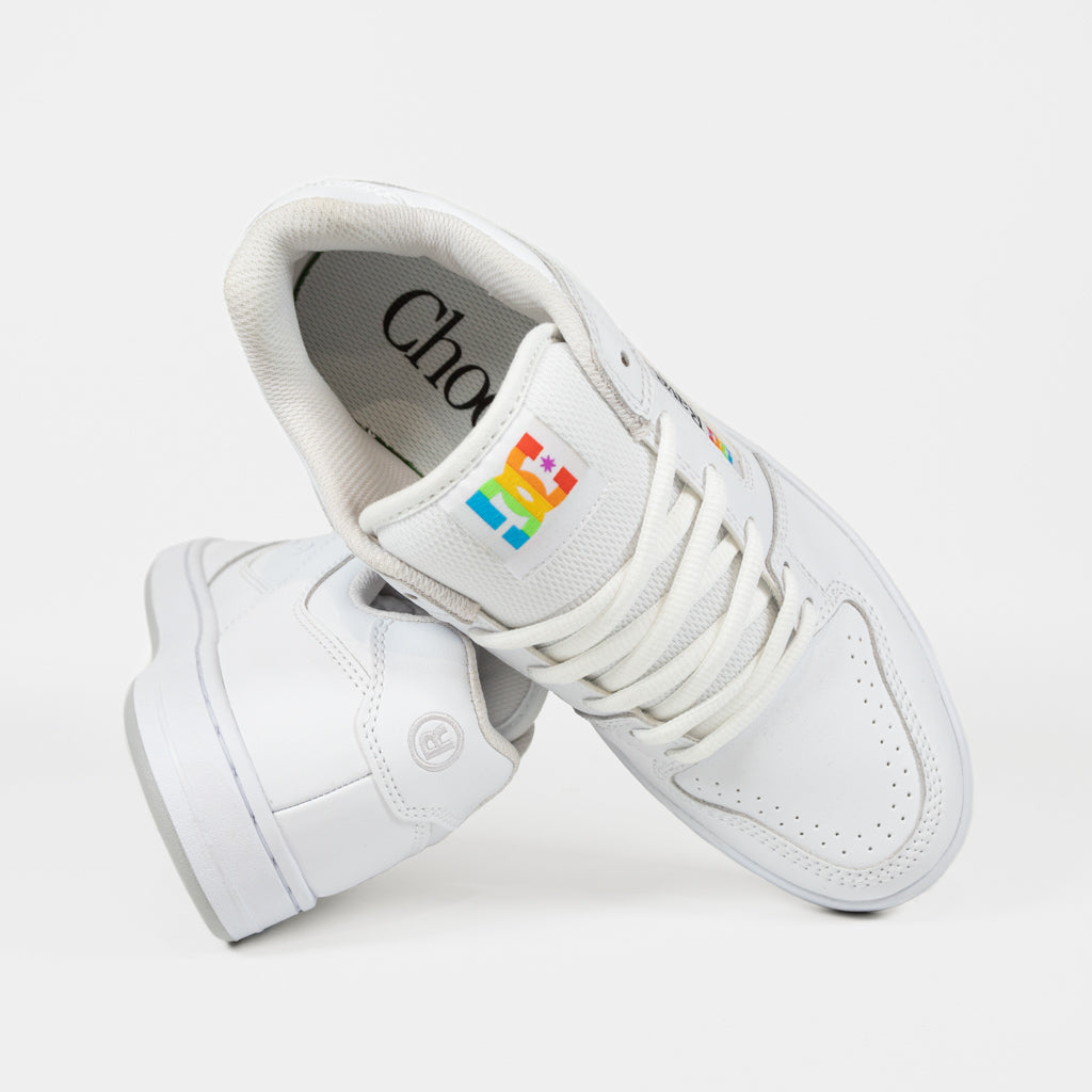 DC Shoes White Leather Rave Manteca 4 Shoes