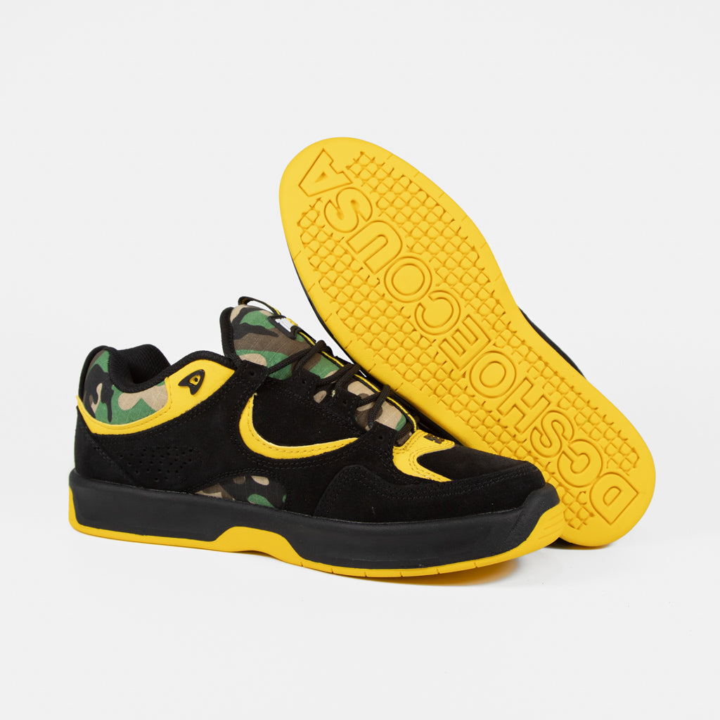 Black and yellow store dc shoes