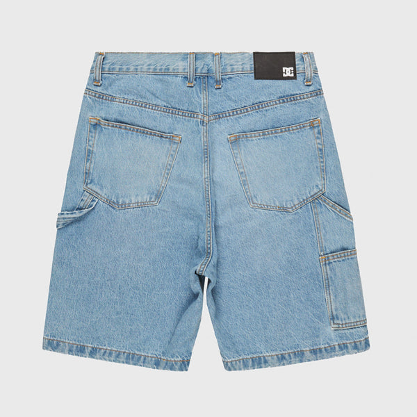 DC Shoes - Worker Baggy Carpenter Denim Shorts - Light Indigo