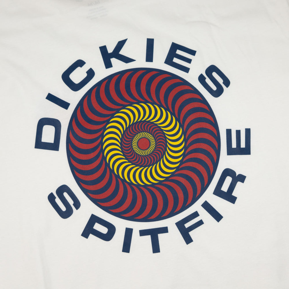 Dickies Youth Spitfire Classic Swirl White T-Shirt Back Print