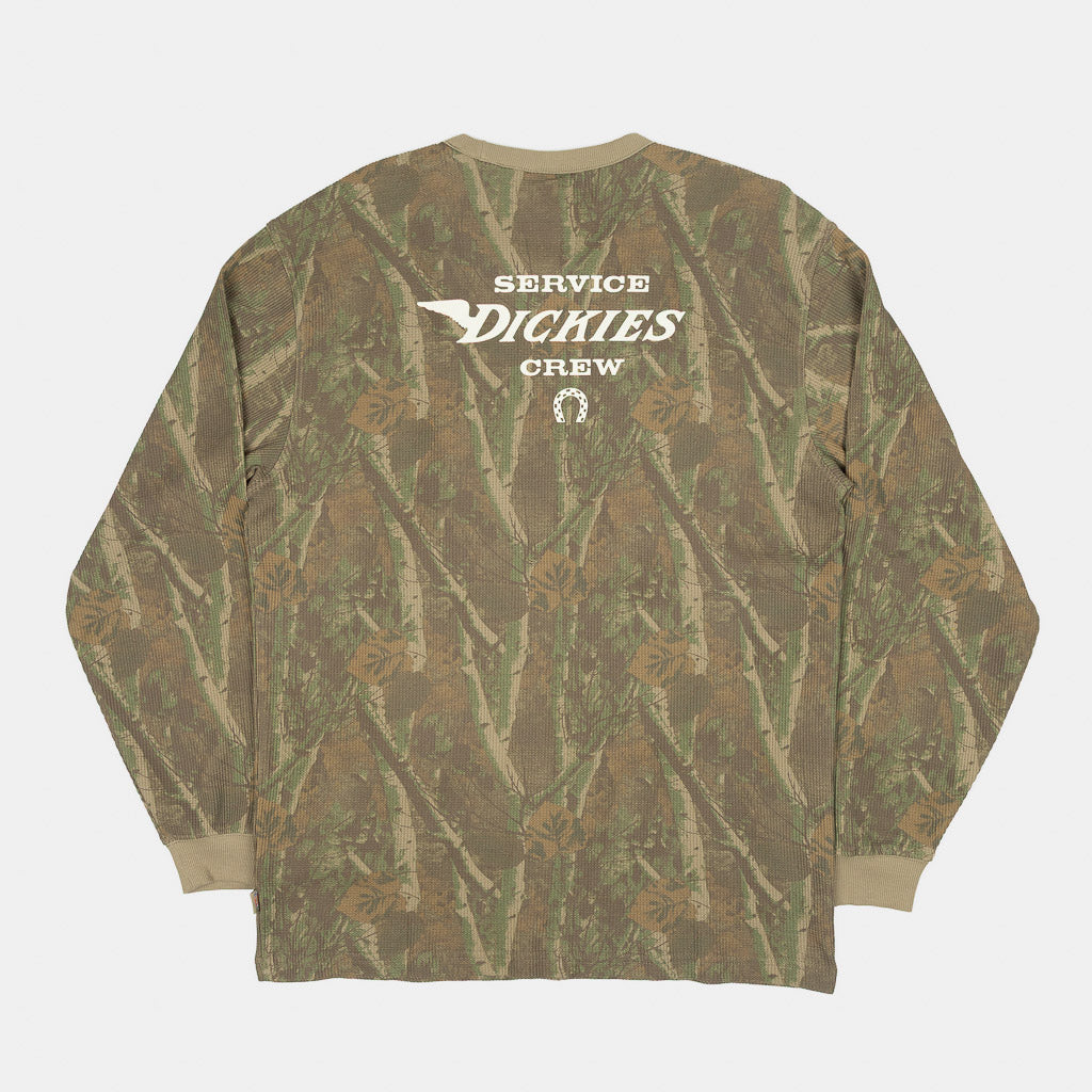 Dickies Bradenton Wood Camo Waffle Long Sleeve T-Shirt 