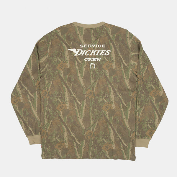 Dickies - Bradenton Waffle Long Sleeve T-Shirt - Camouflage