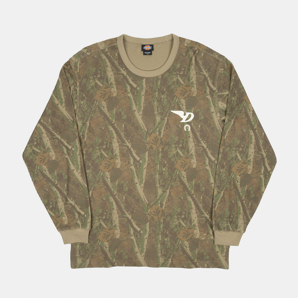 Dickies Bradenton Wood Camo Waffle Long Sleeve T-Shirt 