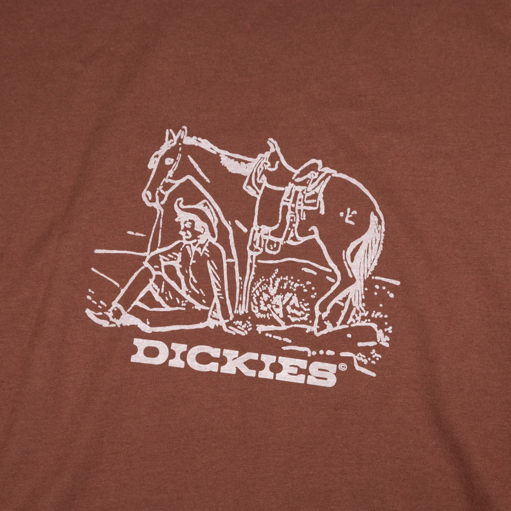 Dickies Companion Centre Brown T-Shirt Front Print