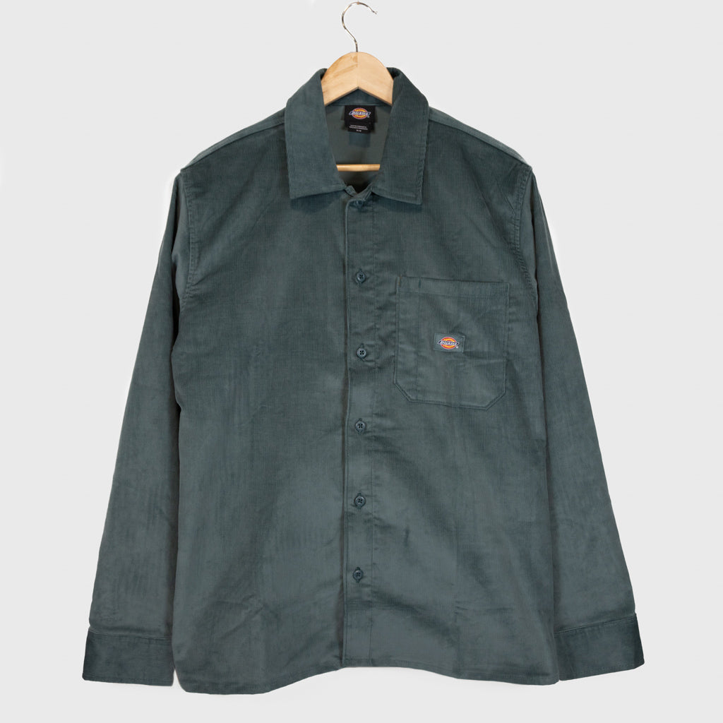 Dickies Lincoln Green Longsleeve Corduroy Shirt