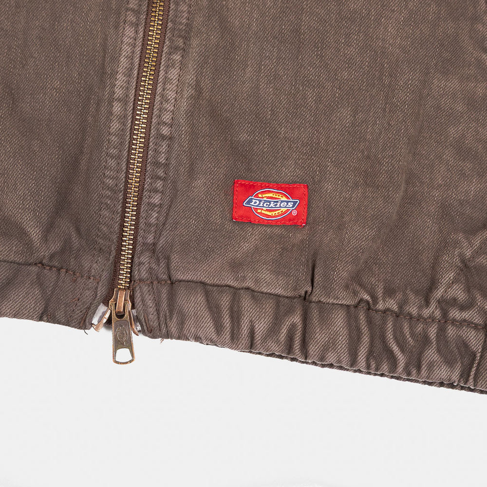 Branded Detail Dickies Edgewood Unlined Brown Denim Jacket