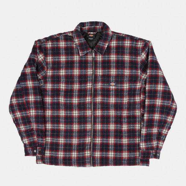 Dickies - Florence Oversized Flannel Shacket - Navy Blue