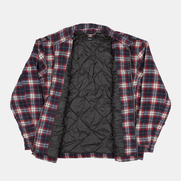 Dickies - Florence Oversized Flannel Shacket - Navy Blue