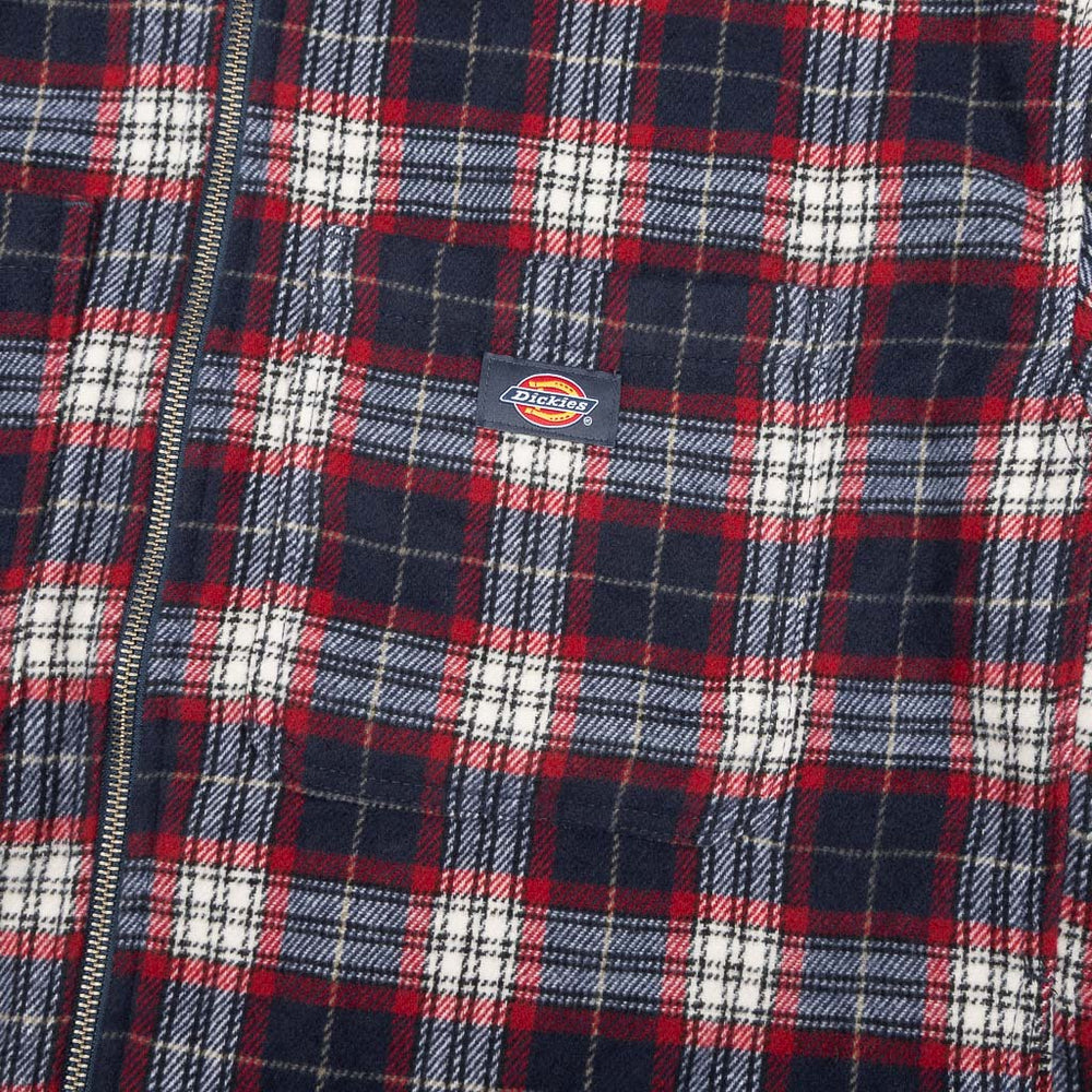 Pocket Detail Of Dickies Florence Oversized Flannel Shacket