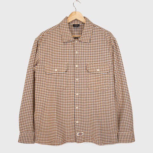 Dickies - Frenchtown Flannel Longsleeve Shirt - Whitecap Grey