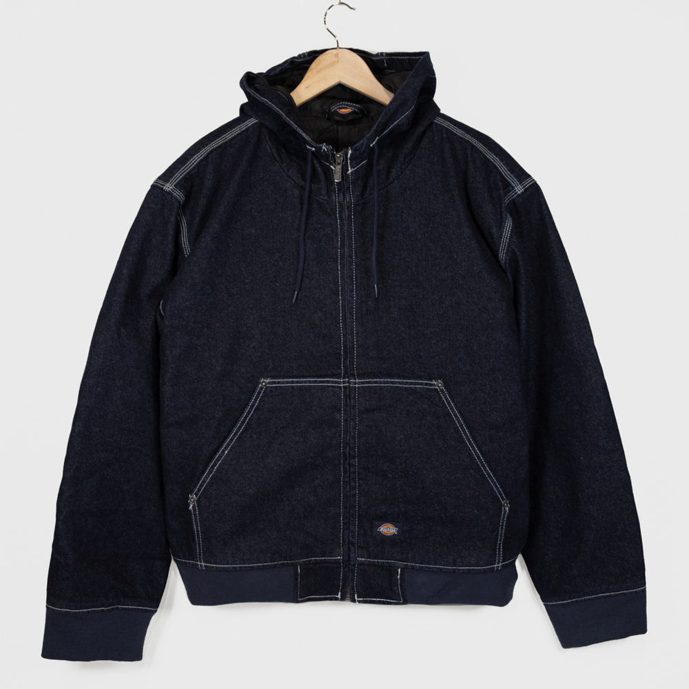 Dickies Rinsed Navy Hooded Denim Jacket