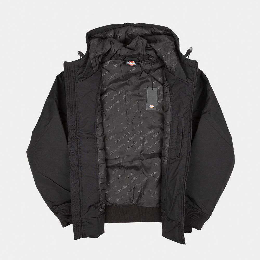 Interior Of Dickies Black New Sarpy Hooded Jacket 