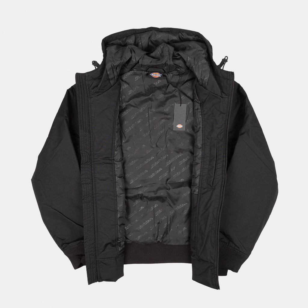 Interior Of Dickies Black New Sarpy Hooded Jacket 