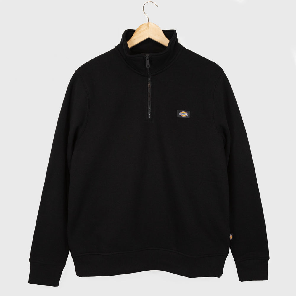 Dickies Black Oakport Quarterzip Sweatshirt