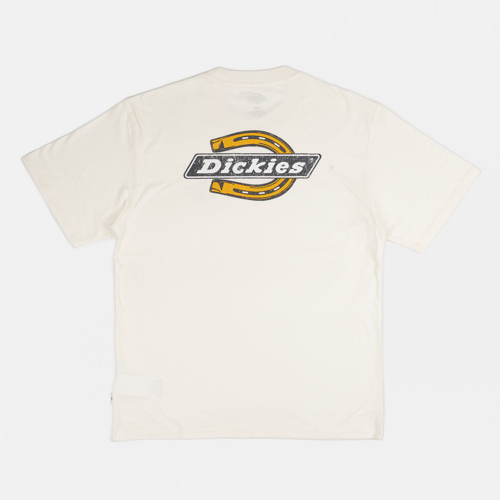 Back Of Dickies Paradise Egret White T-Shirt