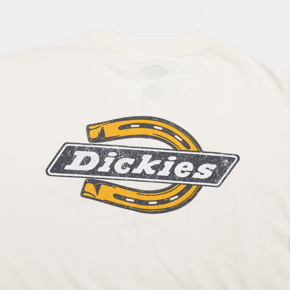 Logo Print Of Dickies Paradise Egret White T-Shirt 