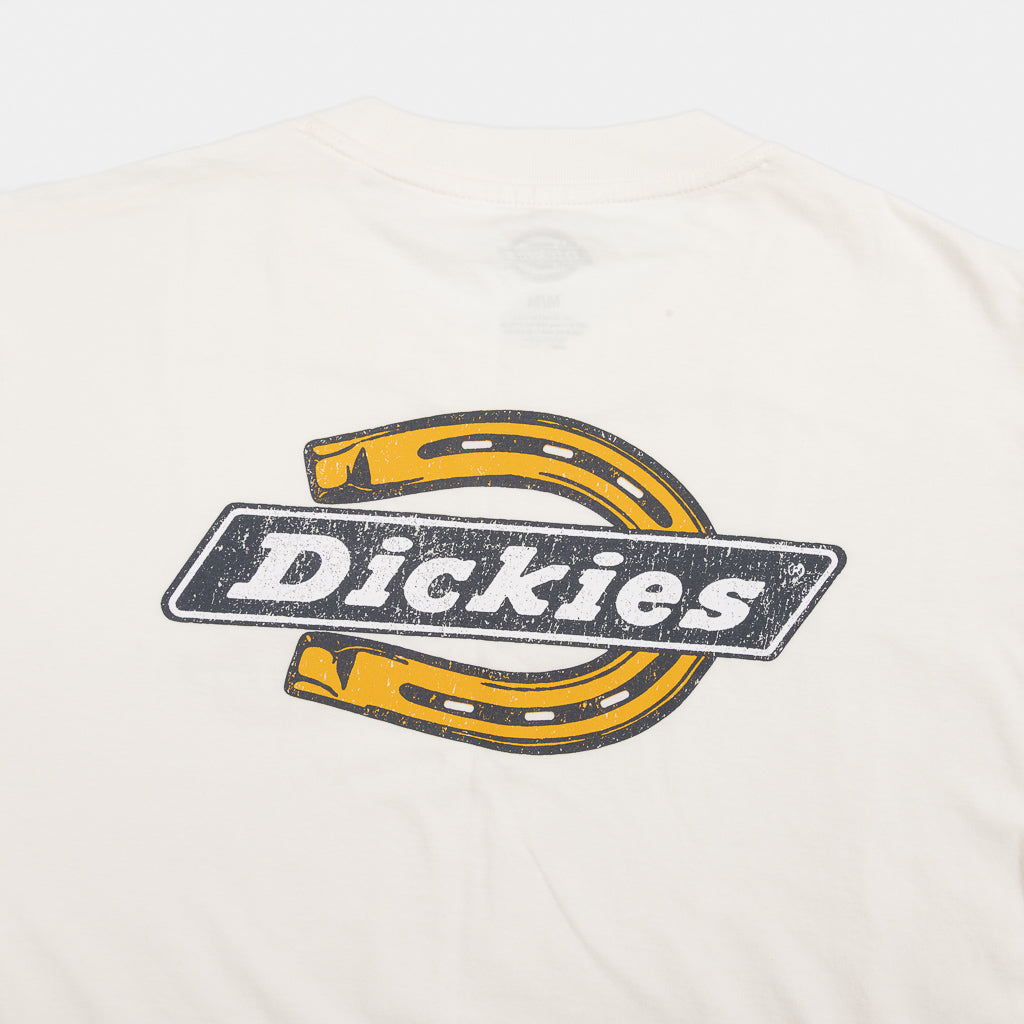 Logo Print Of Dickies Paradise Egret White T-Shirt 