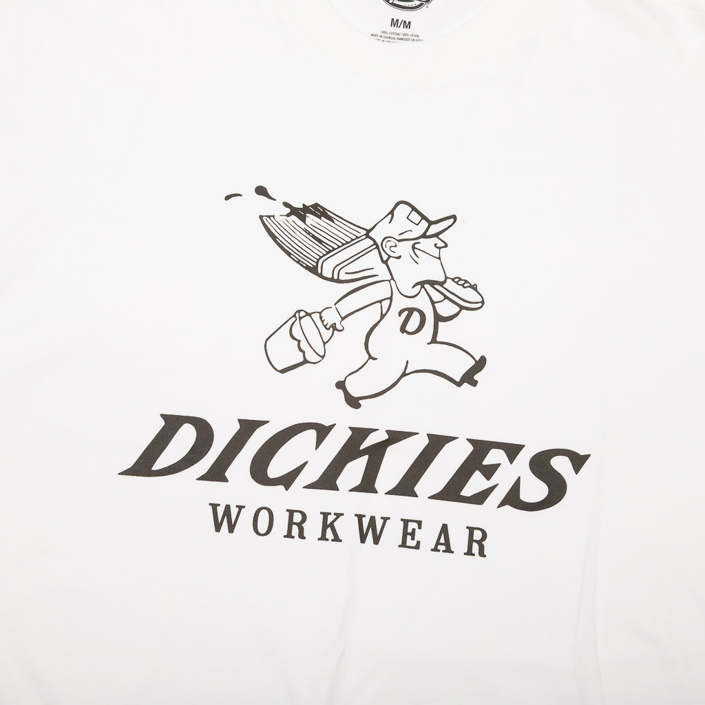 Dickies Pine White Short Sleeve T-Shirt Front Print