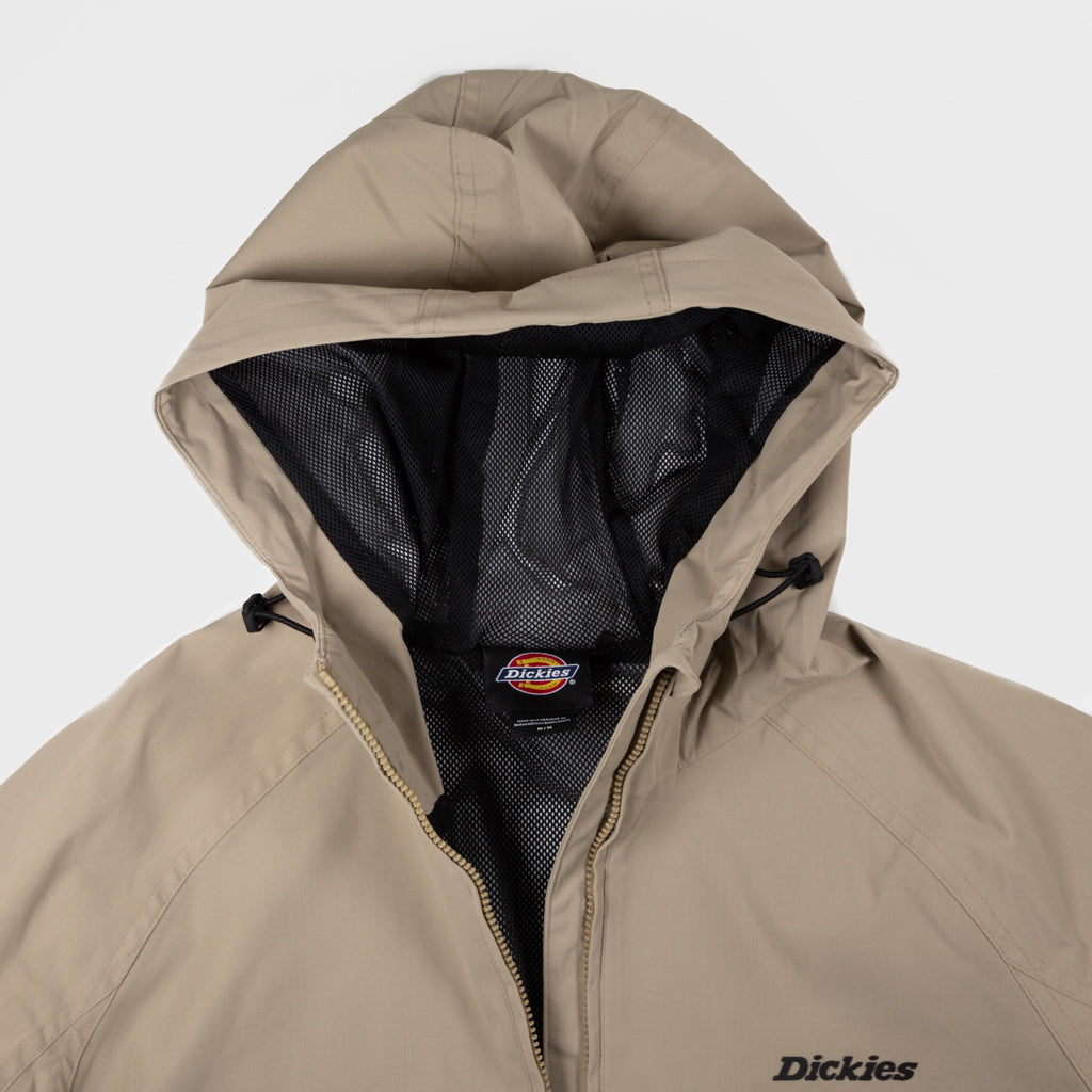 Dickies Desert Sand Ronan Shell Zip Jacket Hood