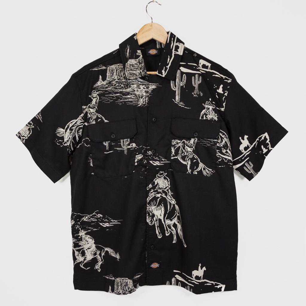 Dickies Savage Black Short Sleeve Work Shirt