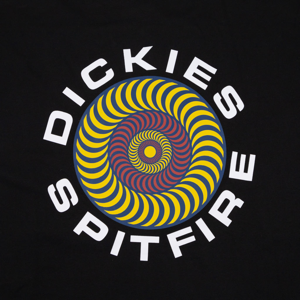 Dickies Spitfire Classic Swirl Black T-Shirt Graphic Print