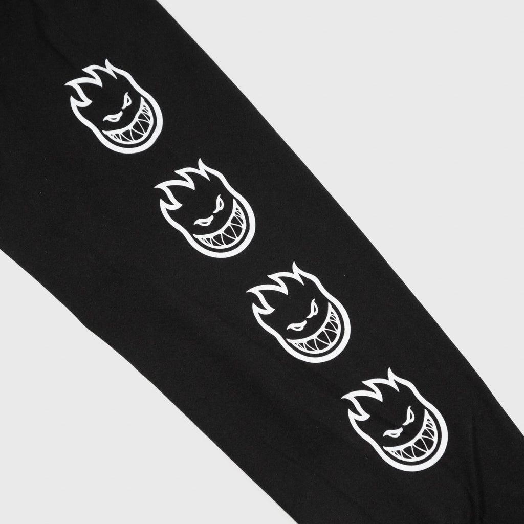 Dickies Spitfire Flame Head Black Longsleeve T-Shirt Sleeve Print